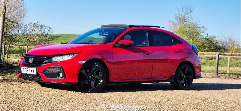 2018 HONDA CIVIC 1.5 VTEC TURBO GPF SPORT PLUS CVT EURO 6 S S 5DR... photo